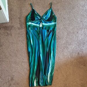 SHEIN Curve Tropical MIDI dress